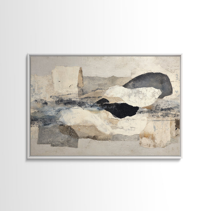 Abstract Lips and Hand Fashion Sketch Canvas Print, Line Art, Neutral Decor, Living Room Decor, Fine Art, Line, Wall Decor, LIN-3x2-94