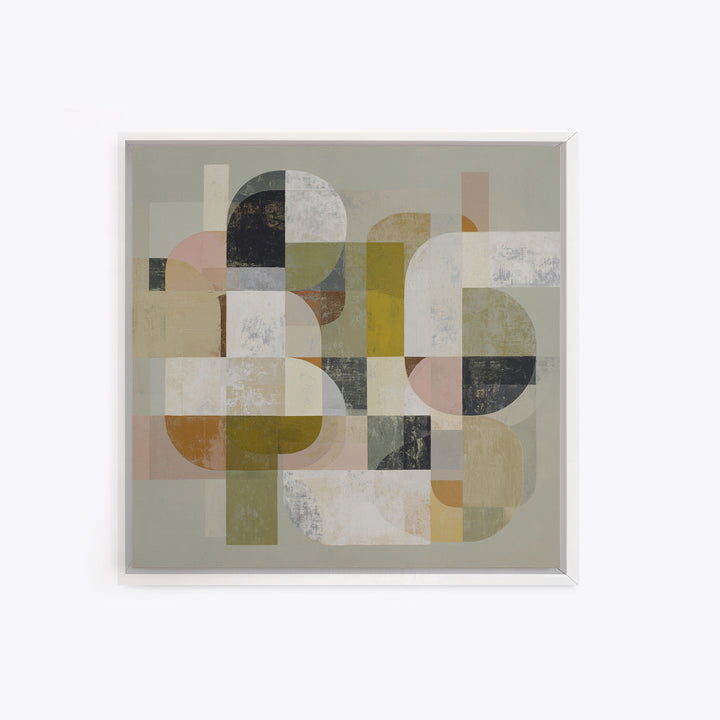 Abstract Organic Shapes Framed Canvas Print, Living Room Art, Printable Art, Living Room Decor, Abstract Art, Living, LIR-1x1-39