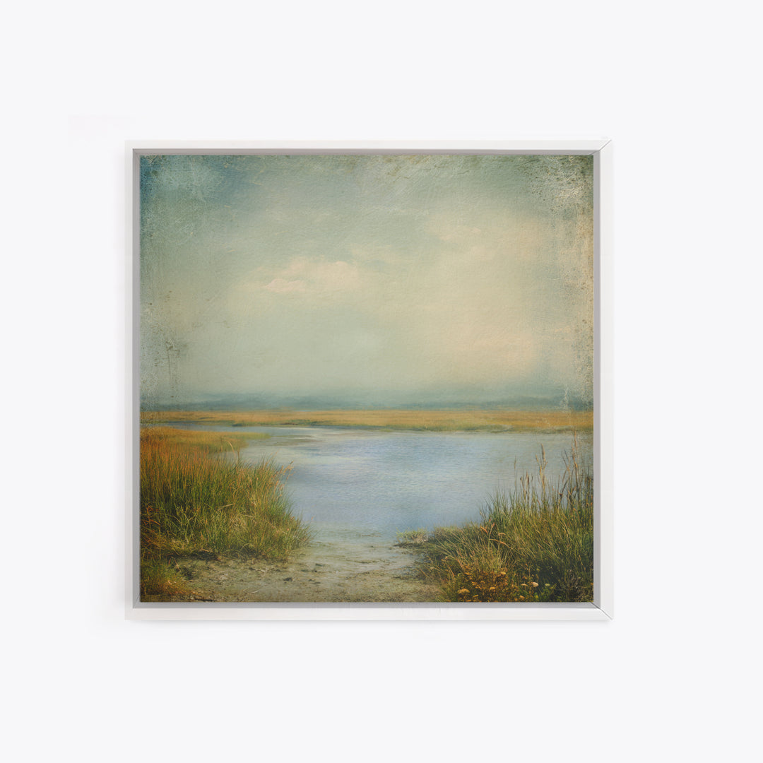 Quiet Meadow Landscape Framed Canvas Print, Living Room Art, Bedroom Decor, Living Room Decor, Living, Bedroom Wall Art, LIR-1x1-47