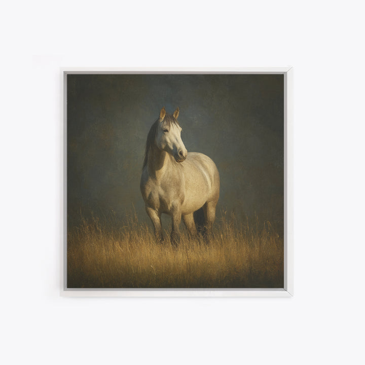 Contemporary Horse Portrait Framed Canvas Print, Living Room Art, 3 Piece Wall Art, Living Room Decor, Fine Art, Living, LIR-1x1-58