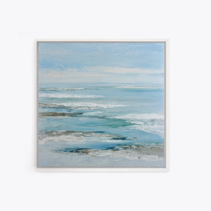 Coastal Aerial Shoreline Canvas Print, Living Room Art, Gallery Decor, Living Room Decor, Fine Art, Living, Wall Art, LIR-1x1-59