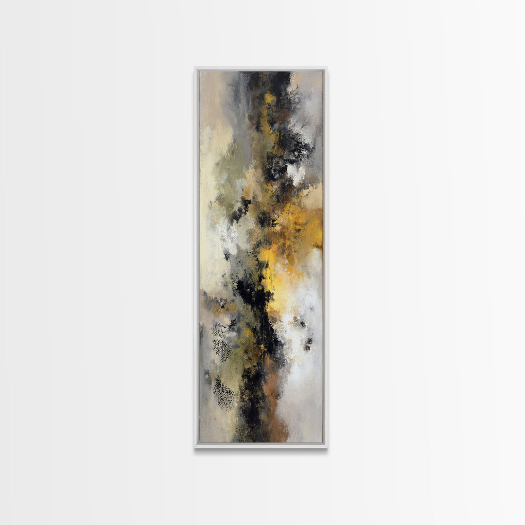 Classic Mountain Panorama for Cozy Interiors Canvas Print, Living Room Art, Modern Wall Art, Living Room Decor, Oil Painting, LIR-1x3-100