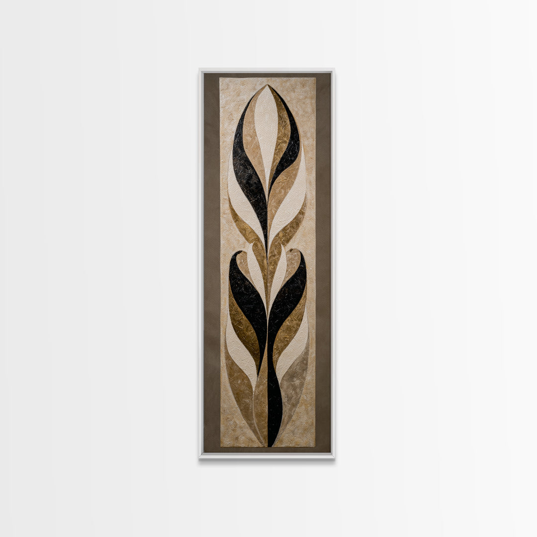 Oversized Line Figure Framed Canvas Print, Living Room Art, Textured Painting, Living Room Decor, Fine Art, Living, LIR-1x3-29