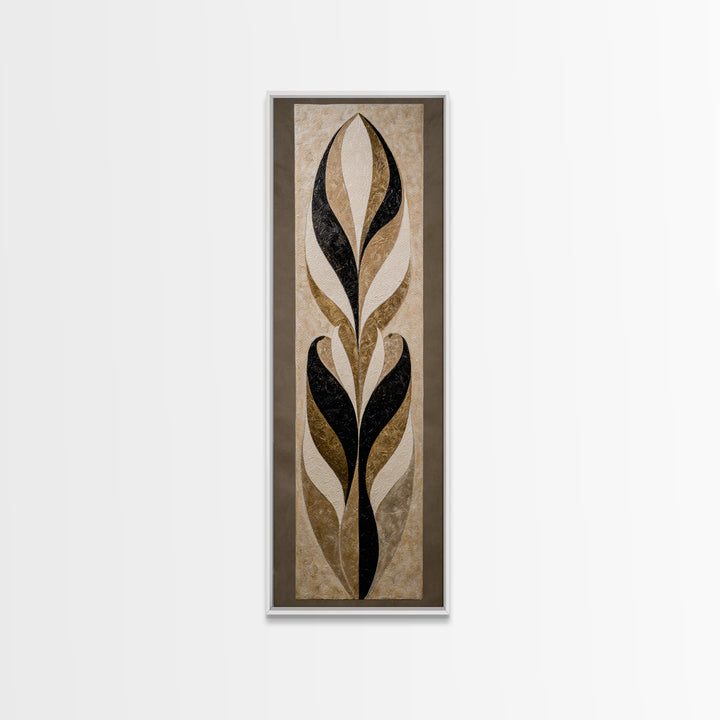 Oversized Line Figure Framed Canvas Print, Living Room Art, Textured Painting, Living Room Decor, Fine Art, Living, LIR-1x3-29