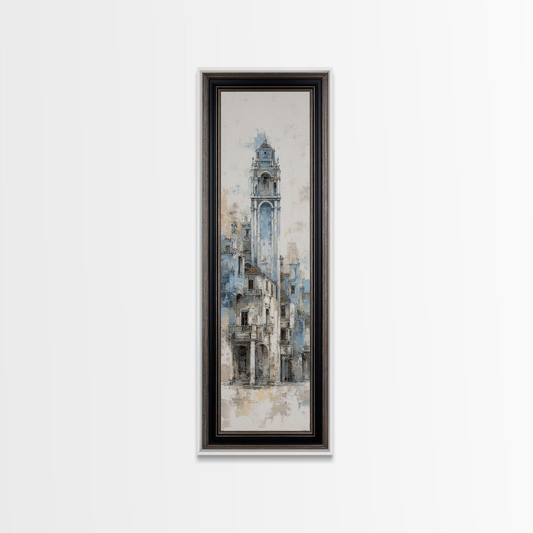 Black and White Architectural Arch Composition Canvas Print, Living Room Art, New Home Gift, Living Room Decor, Living, LIR-1x3-43