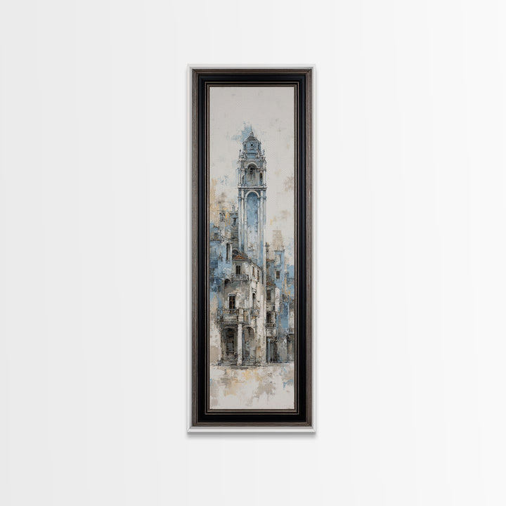 Black and White Architectural Arch Composition Canvas Print, Living Room Art, New Home Gift, Living Room Decor, Living, LIR-1x3-43