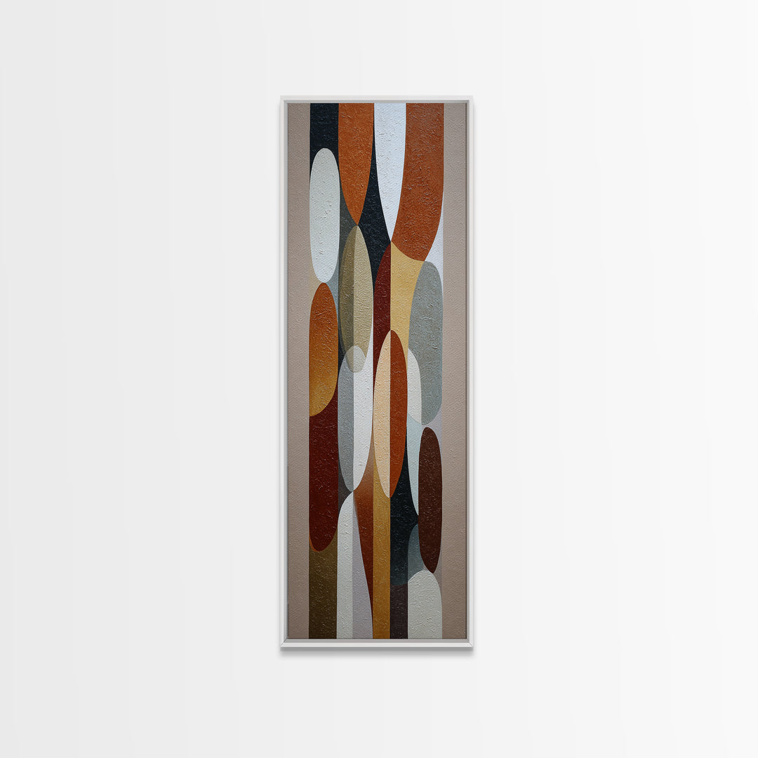 Mid Century Geometric Artwork Canvas Print, Living Room Art, Printable, Living Room Decor, Fine Art, Living, Printable Art, LIR-1x3-44