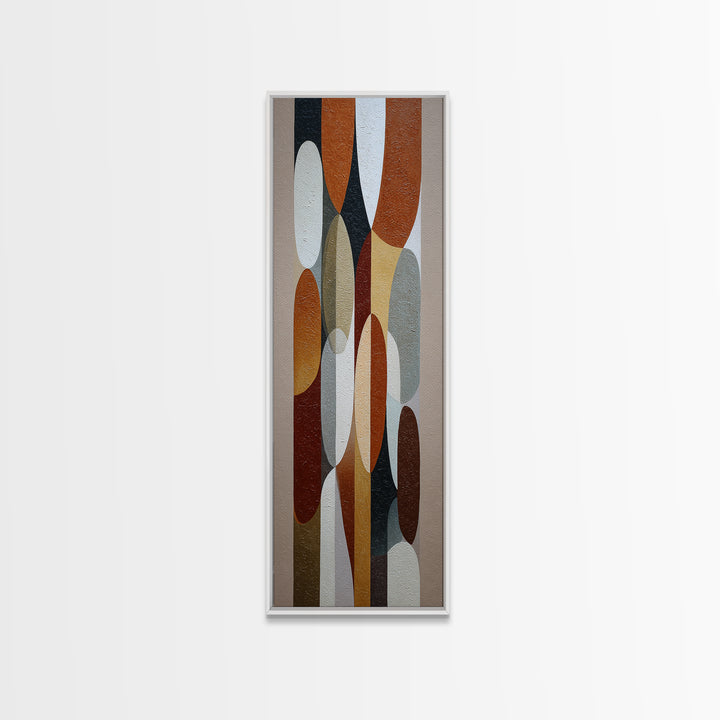 Mid Century Geometric Artwork Canvas Print, Living Room Art, Printable, Living Room Decor, Fine Art, Living, Printable Art, LIR-1x3-44