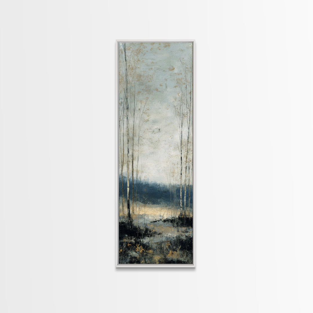 Minimal Scandinavian Forest Canvas Print, Living Room Art, Modern Decor, Living Room Decor, Fine Art, Living, Wall Decor, LIR-1x3-49