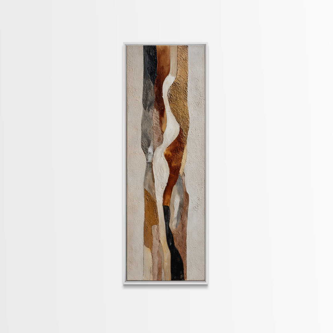 Monochrome Stone Texture Abstraction Canvas Print, Living Room Art, Printable Art, Living Room Decor, Abstract Art, Living, LIR-1x3-81