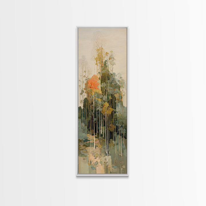 Minimal Scandinavian Forest Canvas Print, Living Room Art, Boho Decor, Living Room Decor, Fine Art, Living, Digital Prints, LIR-1x3-97