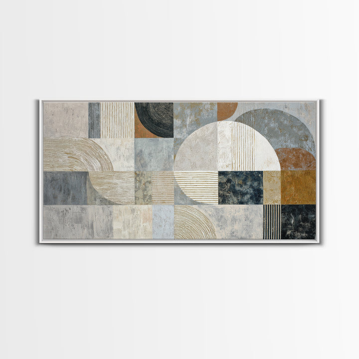 Textured Plaster Abstract Framed Canvas Print, Living Room Art, Printable, Living Room Decor, Fine Art, Living, Printable Art, LIR-2x1-1