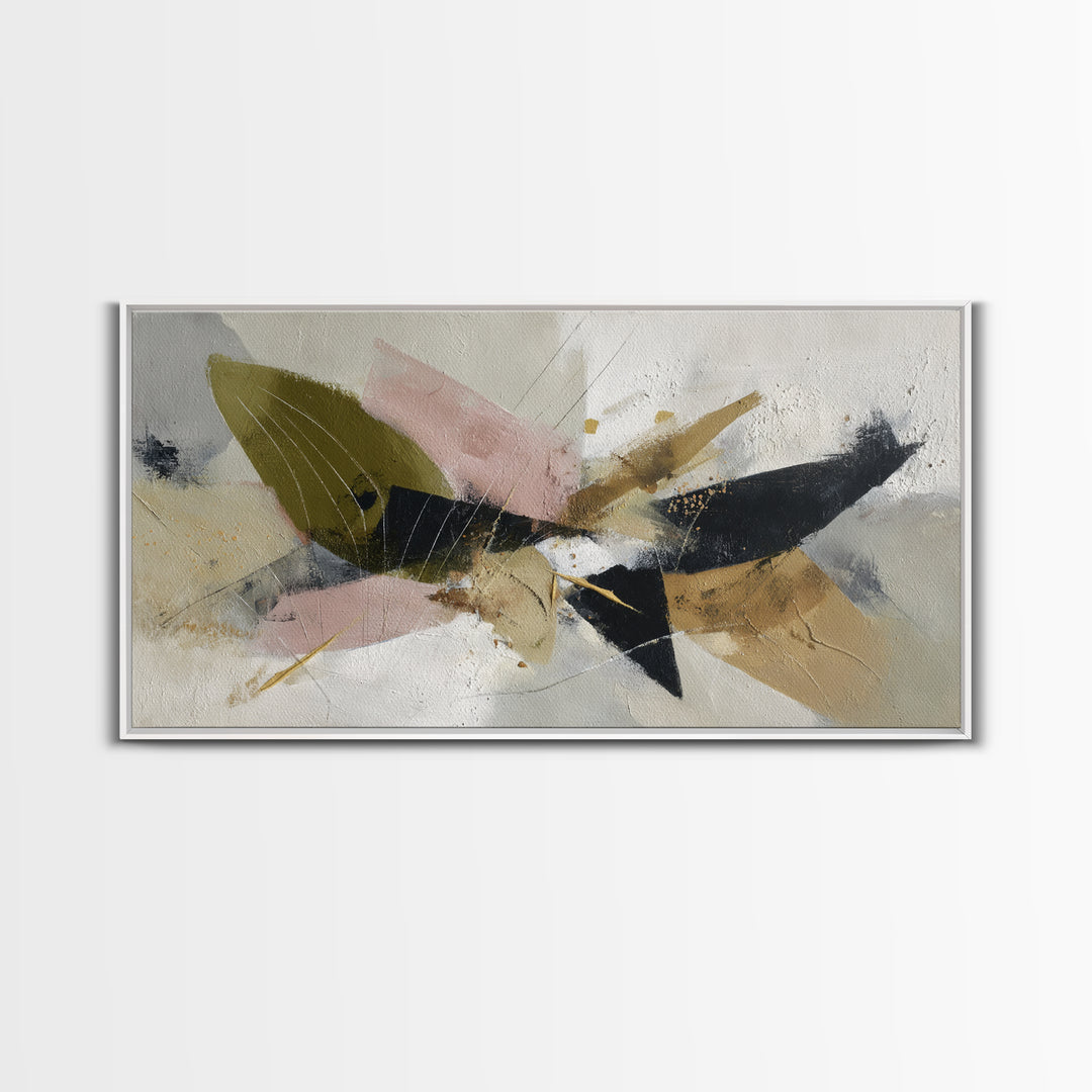 Abstract Organic Shapes Framed Canvas Print, Living Room Art, Printable Art, Living Room Decor, Abstract Art, Living, LIR-2x1-11