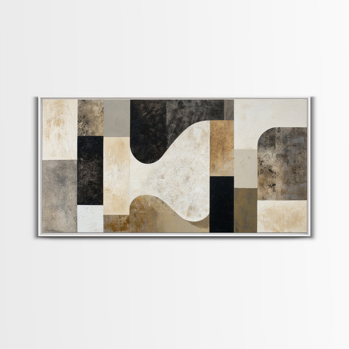 Textured Plaster Abstract Canvas Print, Living Room Art, Living Room Decor, Abstract Art, Living, Dopamine Decor, LIR-2x1-49