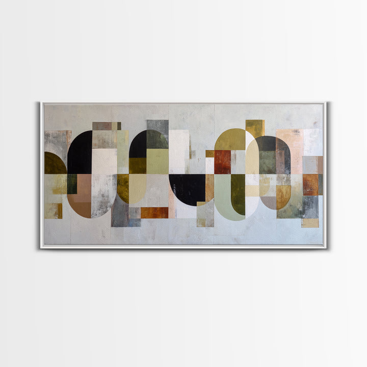 Abstract Organic Shapes Framed Canvas Print, Living Room Art, Wall Decor, Living Room Decor, Fine Art, Living, Abstract Art, LIR-2x1-83