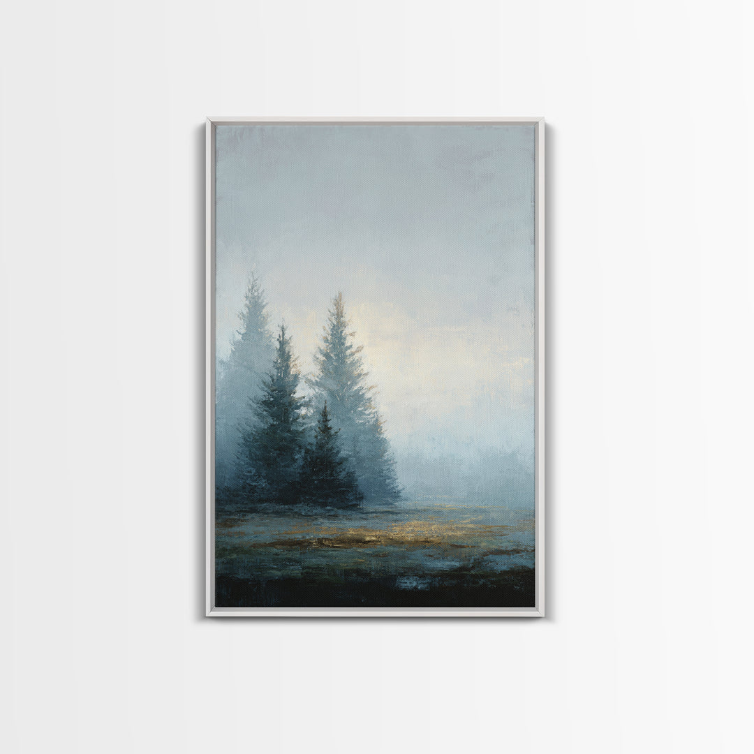 Minimal Scandinavian Forest Framed Canvas Print, Living Room Art, Home, Living Room Decor, Fine Art, Living, Pet Portraits, LIR-2x3-21