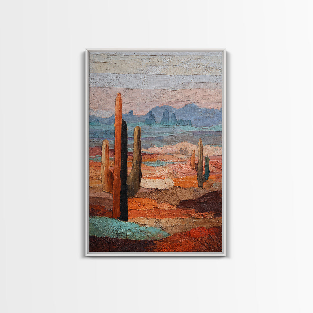 Earthy Desert Landscape Framed Canvas Print, Living Room Art, Luxury Decor, Living Room Decor, Fine Art, Living, Home, LIR-2x3-44