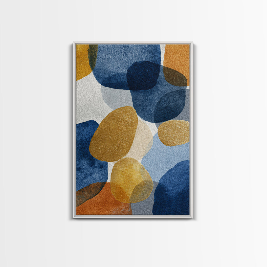 Gold Accented Abstract Brushwork Canvas Print, Living Room Art, Printable, Living Room Decor, Fine Art, Living, Printable Art, LIR-2x3-70