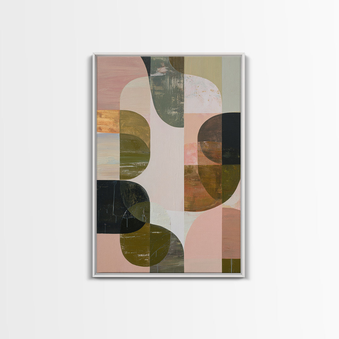 Abstract Organic Shapes Canvas Print, Living Room Art, Apartment Decor, Living Room Decor, Fine Art, Living 471, Piece Wall Art, LIR-2x3-71