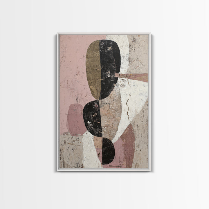 Monochrome Stone Texture Abstraction Canvas Print, Living Room Art, Printable Art, Living Room Decor, Abstract Art, Living, LIR-2x3-77