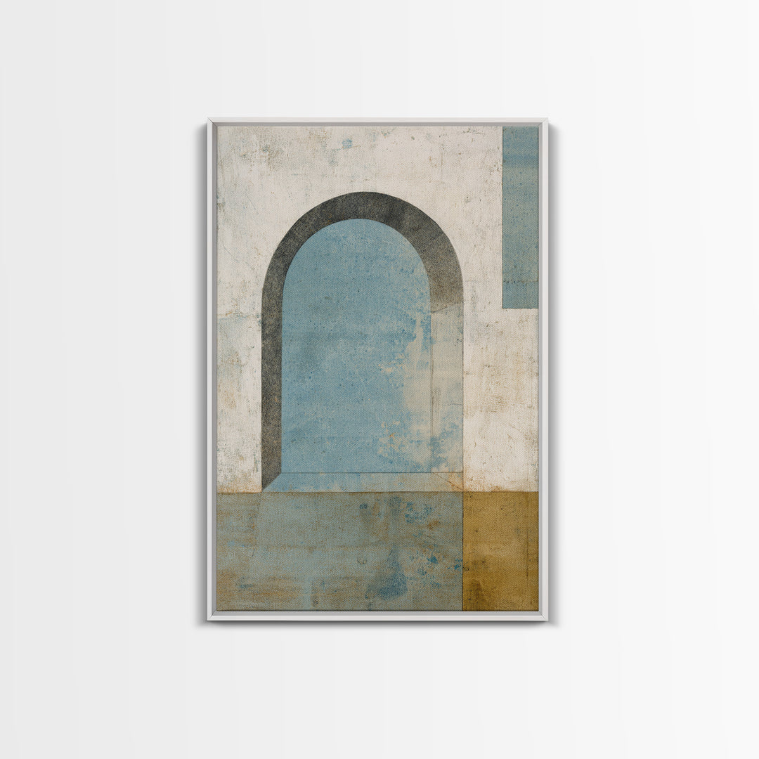 Black and White Architectural Arch Composition Canvas Print, Living Room Art, Modern Wall Art, Living Room Decor, Living, LIR-2x3-87