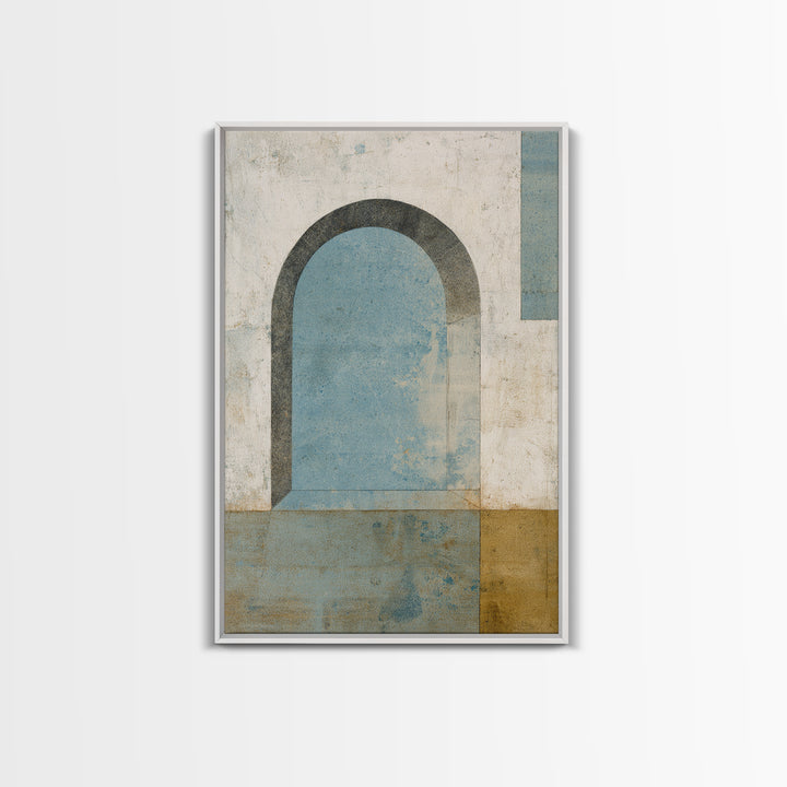 Black and White Architectural Arch Composition Canvas Print, Living Room Art, Modern Wall Art, Living Room Decor, Living, LIR-2x3-87