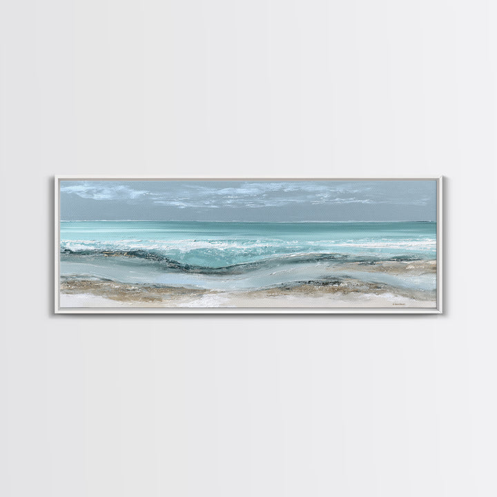 Coastal Aerial Shoreline Canvas Print, Living Room Art, Fine Art Print, Living Room Decor, Fine Art, Living, Wall Decor, LIR-3x1-3