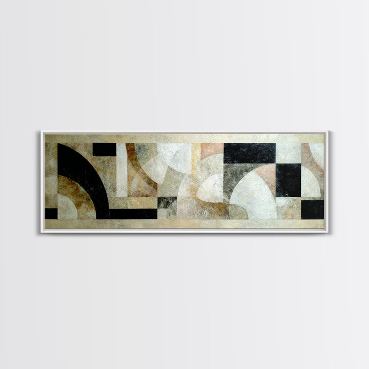 Monochrome Stone Texture Abstraction Canvas Print, Living Room Art, Bedroom Wall Art, Living Room Decor, Abstract Art, Living, LIR-3x1-61