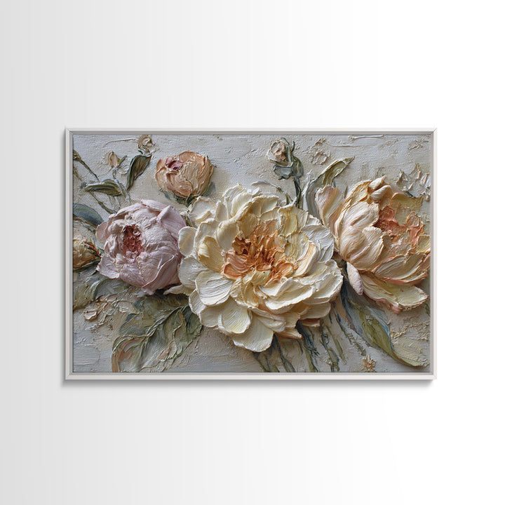 Botanical Vase Painting Framed Canvas Print, Living Room Art, Bedroom Decor, Living Room Decor, Living, Bedroom Wall Art, LIR-3x2-6