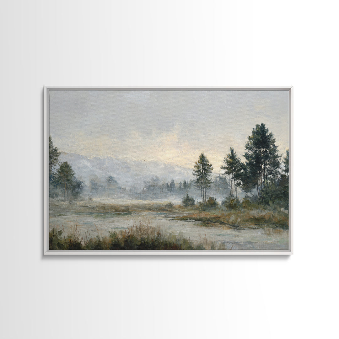 Quiet Meadow Landscape Canvas Print, Living Room Art, Digital Prints, Living Room Decor, Fine Art, Living, Apartment Decor, LIR-3x2-75