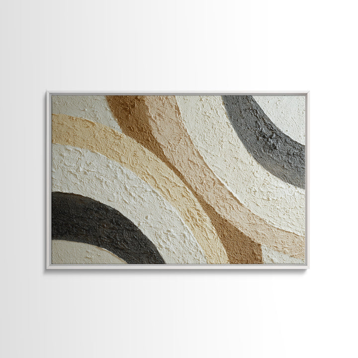 Textured Plaster Abstract Framed Canvas Print, Living Room Art, Fine Art Print, Living Room Decor, Abstract Art, Living, LIR-3x2-81