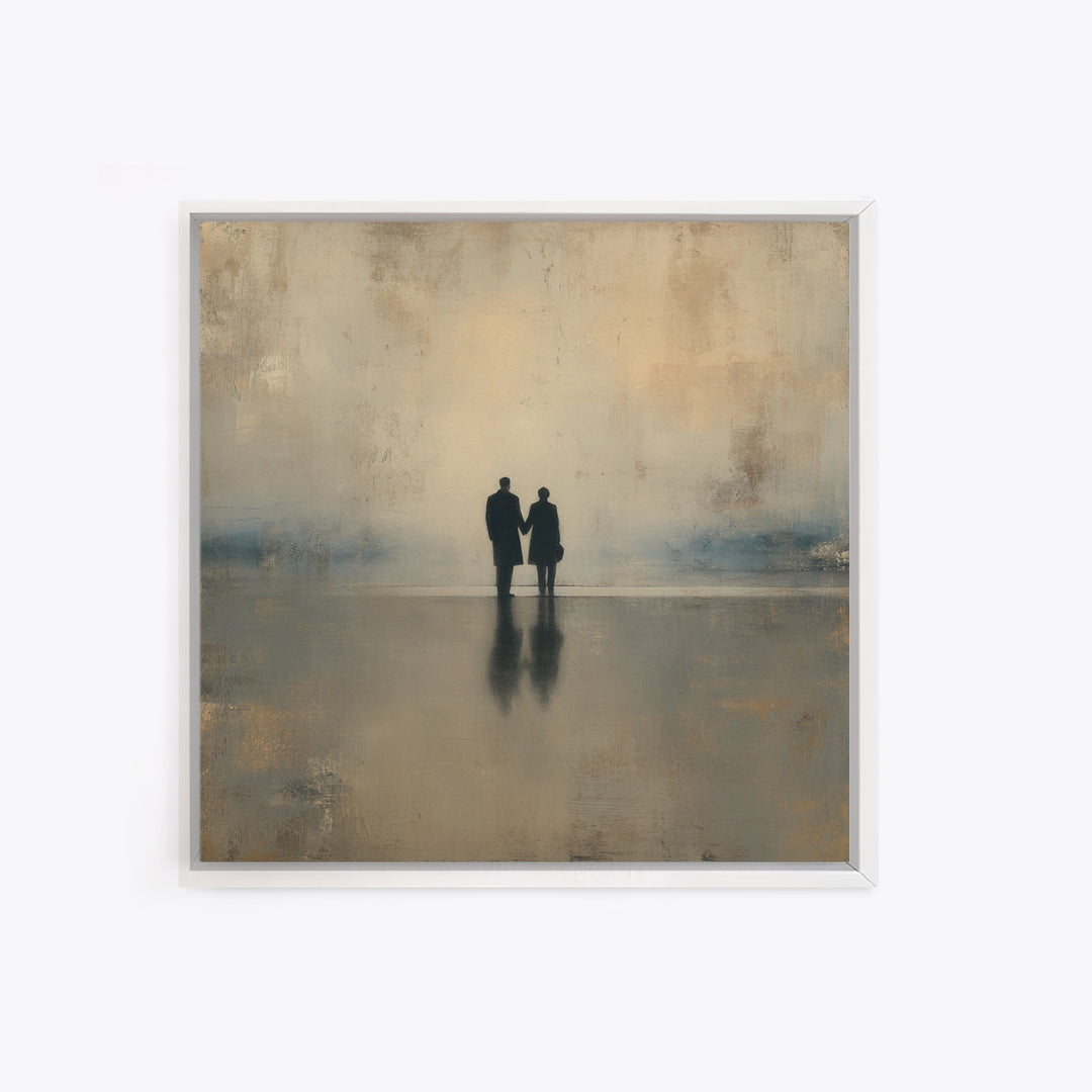 Diplomatic Handshake Silhouette Canvas Print, Law Office Art, Metal Wall Decor, Office Decor, Abstract Art, Counsel, LOA-1x1-19