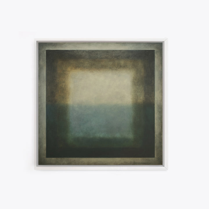 Deep Green and Walnut Toned Abstract Canvas Print, Law Office Art, Teen Girl Room Decor, Office Decor, Abstract Art, Counsel, LOA-1x1-45