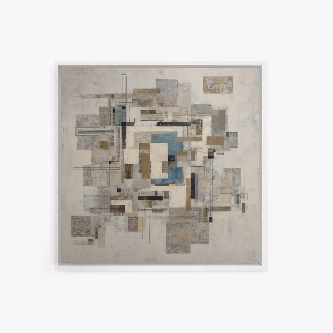 Balanced Geometric Forms Symbolizing Fairness Canvas Print, Law Office Art, Butterfly Art, Office Decor, Abstract Art, Counsel, LOA-1x1-5