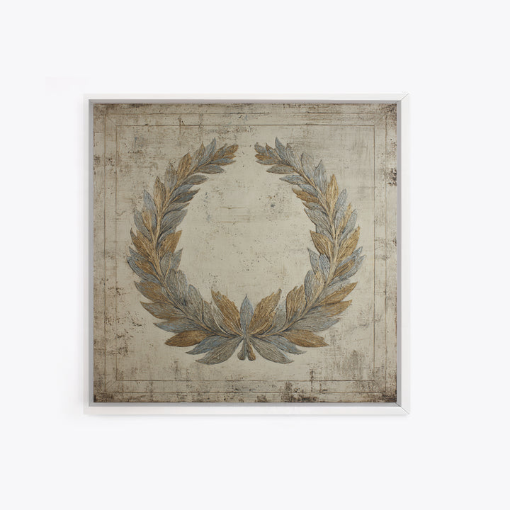 Roman Laurel Wreath Framed Canvas Print, Law Office Art, Printable Art, Office Decor, Fine Art, Counsel, Lawyer, Butterfly Art, LOA-1x1-8