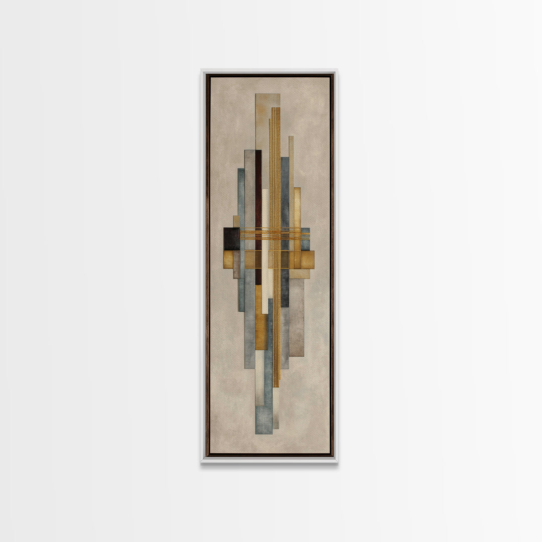 Gold Thread Knot Symbolizing Resolution Framed Canvas Print, Law Office Art, Butterfly Print, Office Decor, Oil Painting, LOA-1x3-30