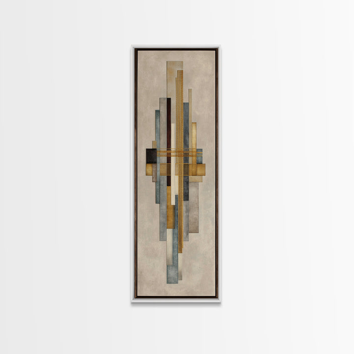 Gold Thread Knot Symbolizing Resolution Framed Canvas Print, Law Office Art, Butterfly Print, Office Decor, Oil Painting, LOA-1x3-30