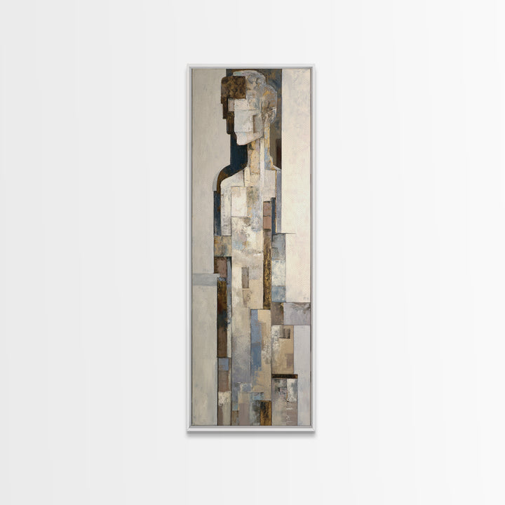 Architectural Arch and Column Abstraction Framed Canvas Print, Law Office Art, Home Office Decor, Office Decor, Abstract Art, LOA-1x3-74