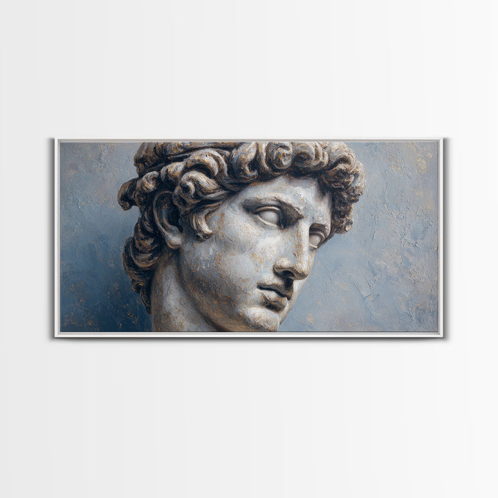Classical Statue Bust Canvas Print, Law Office Art, Office, Office Decor, Watercolor Art, Counsel, Butterfly Print, Lawyer, LOA-2x1-68