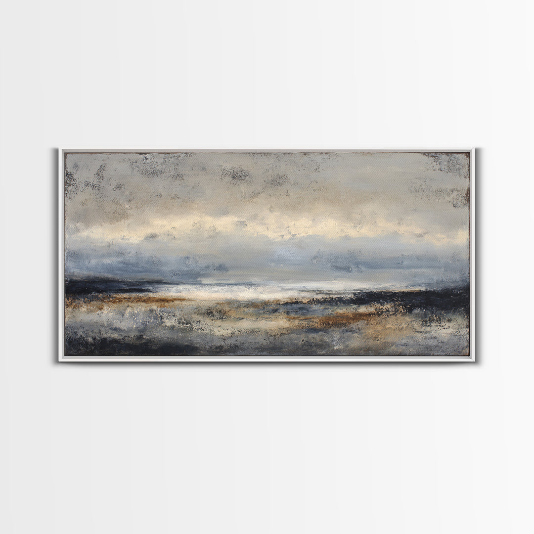 Stormy Landscape with Lighthouse as Guidance Metaphor Canvas Print, Law Office Art, Contemporary Art, Office Decor, Counsel, LOA-2x1-7