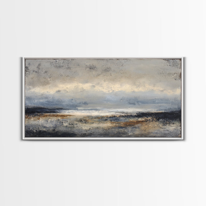 Stormy Landscape with Lighthouse as Guidance Metaphor Canvas Print, Law Office Art, Contemporary Art, Office Decor, Counsel, LOA-2x1-7