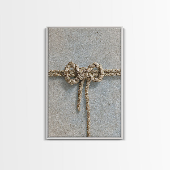 Gold Thread Knot Symbolizing Resolution Framed Canvas Print, Law Office Art, Home Decor, Office Decor, Abstract Art, Counsel, LOA-2x3-2