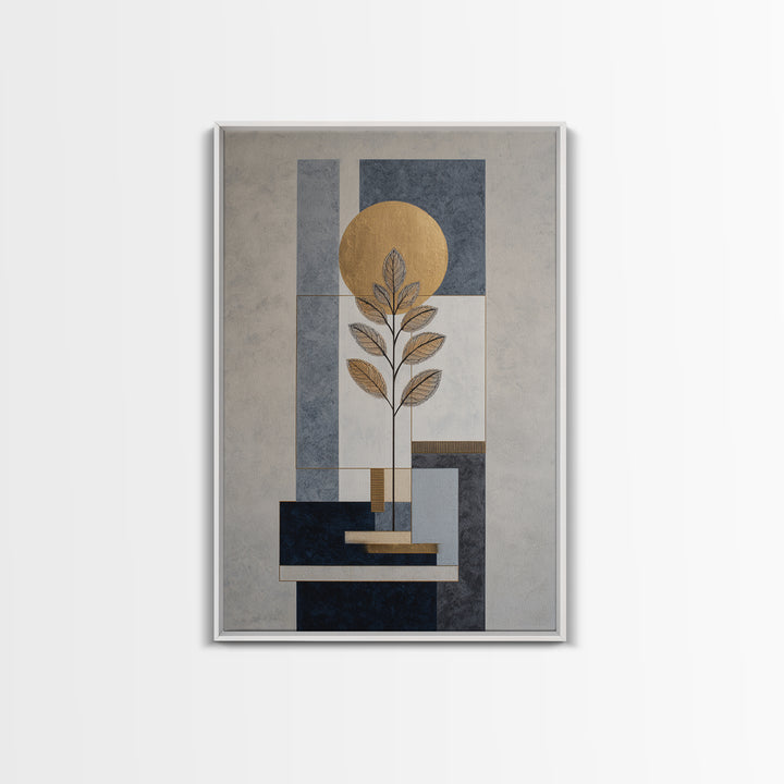 Minimal Line Drawing of Scales and Laurel Canvas Print, Law Office Art, Room Decor, Office Decor, Counsel, Printable Art, LOA-2x3-66