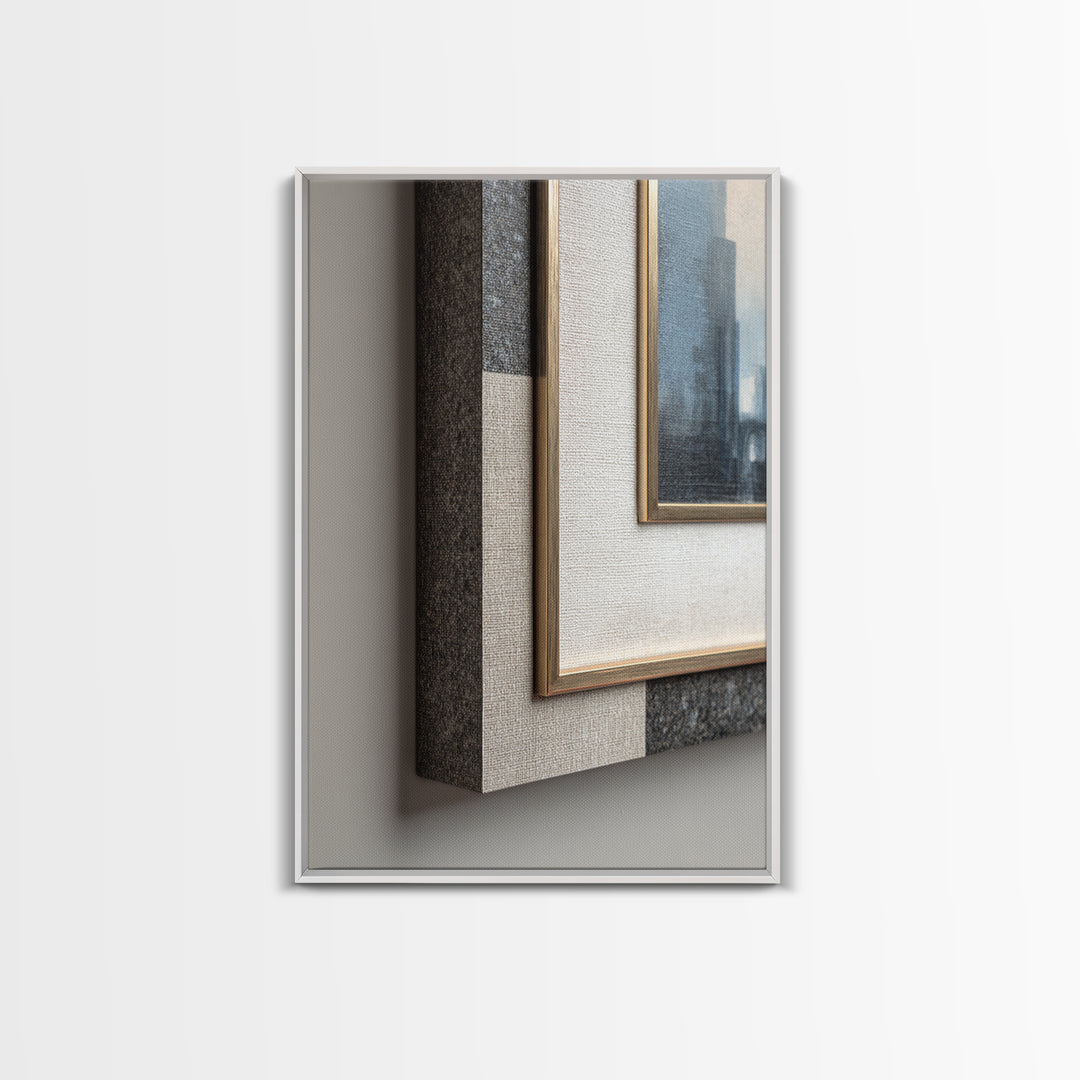 Quiet City Skyline Framed Canvas Print, Law Office Art, Law, Office Decor, Fine Art, Counsel, Modern Decor, Fine Art Print, LOA-2x3-92
