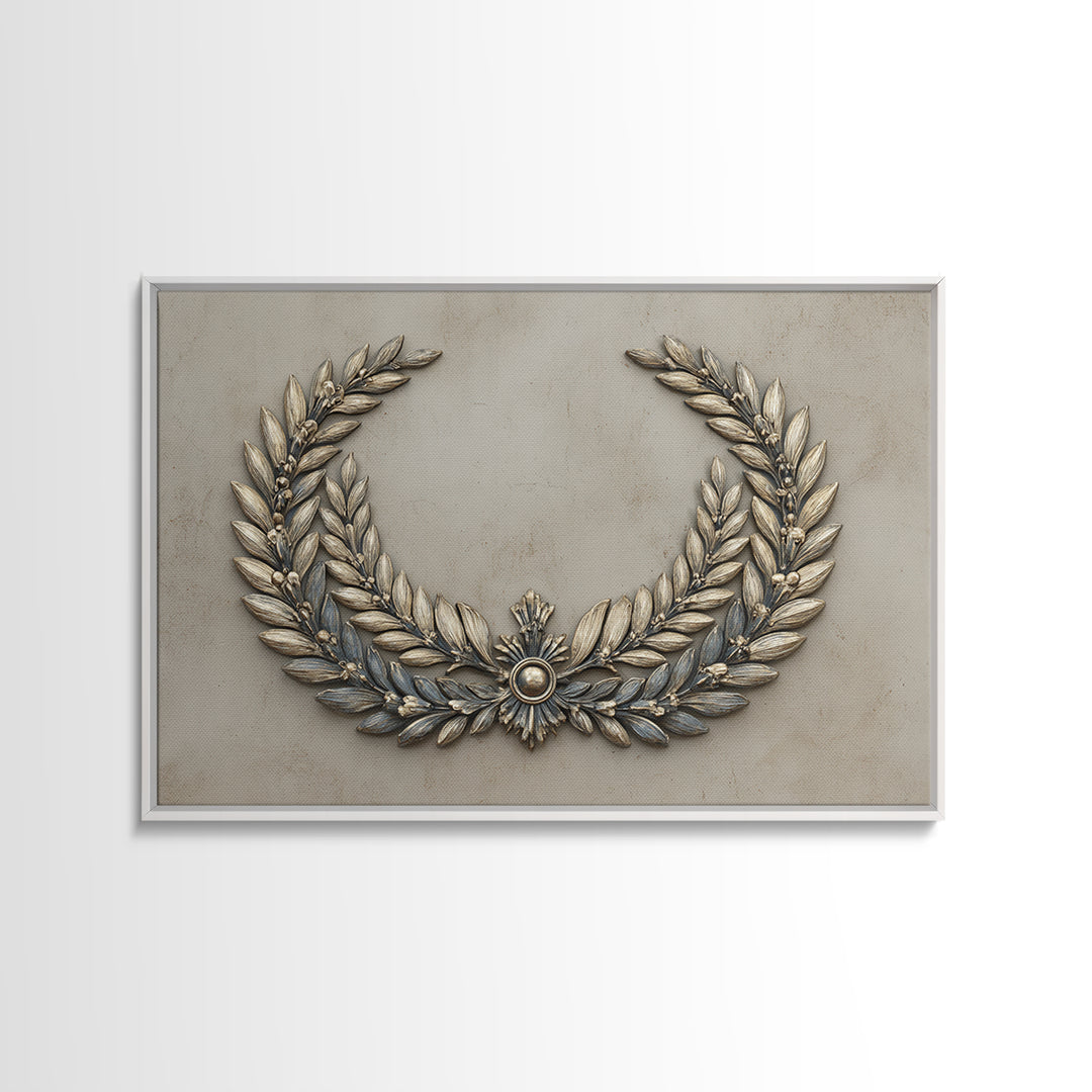 Roman Laurel Wreath Canvas Print, Law Office Art, Decor, Office Decor, Fine Art, Counsel, Bookish Wall Art, Gifts for Lawyers, LOA-3x2-12