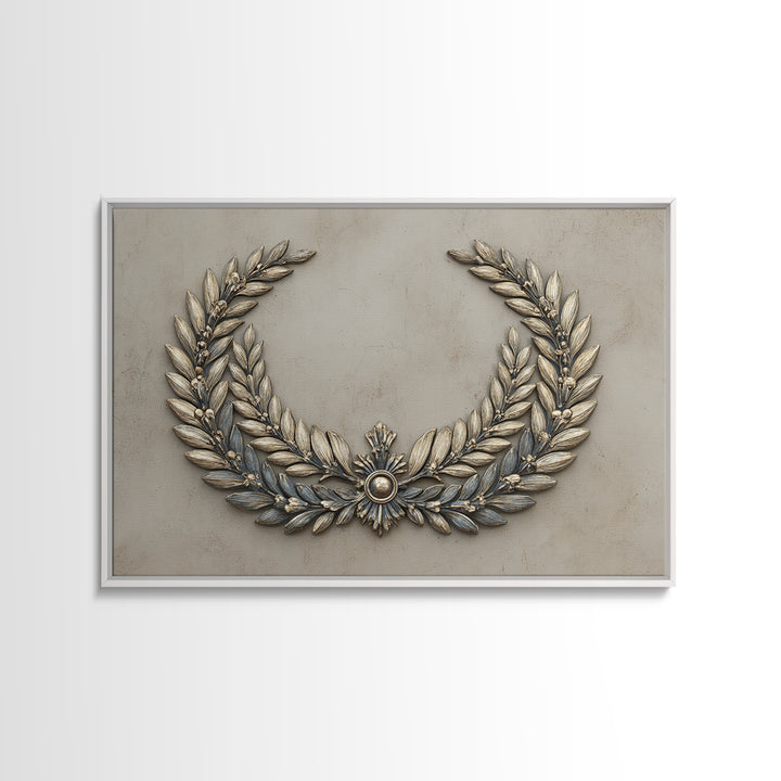 Roman Laurel Wreath Canvas Print, Law Office Art, Decor, Office Decor, Fine Art, Counsel, Bookish Wall Art, Gifts for Lawyers, LOA-3x2-12