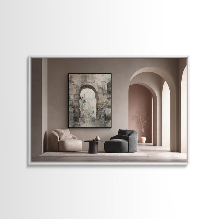 Architectural Arch and Column Abstraction Canvas Print, Law Office Art, Printable Art, Office Decor, Abstract Art, Counsel, LOA-3x2-42