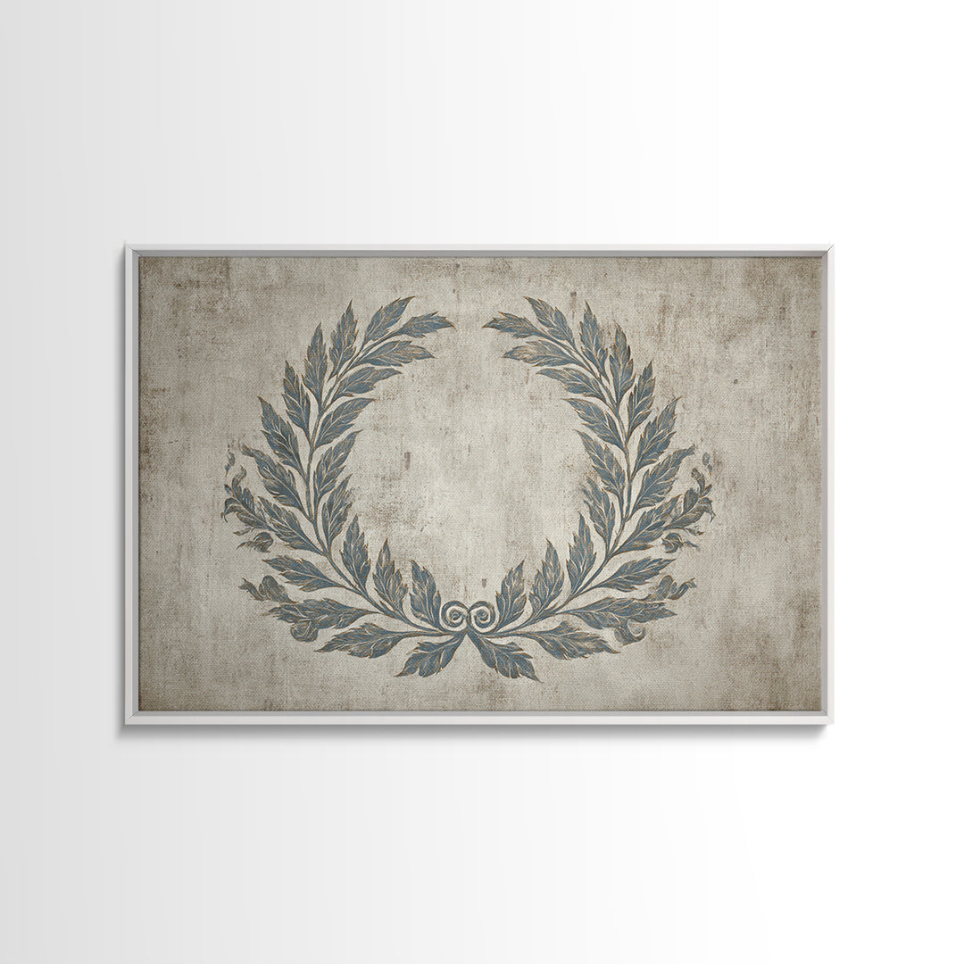 Roman Laurel Wreath Canvas Print, Law Office Art, Teen Girl Room Decor, Office Decor, Fine Art, Counsel, Luxury Decor, LOA-3x2-84