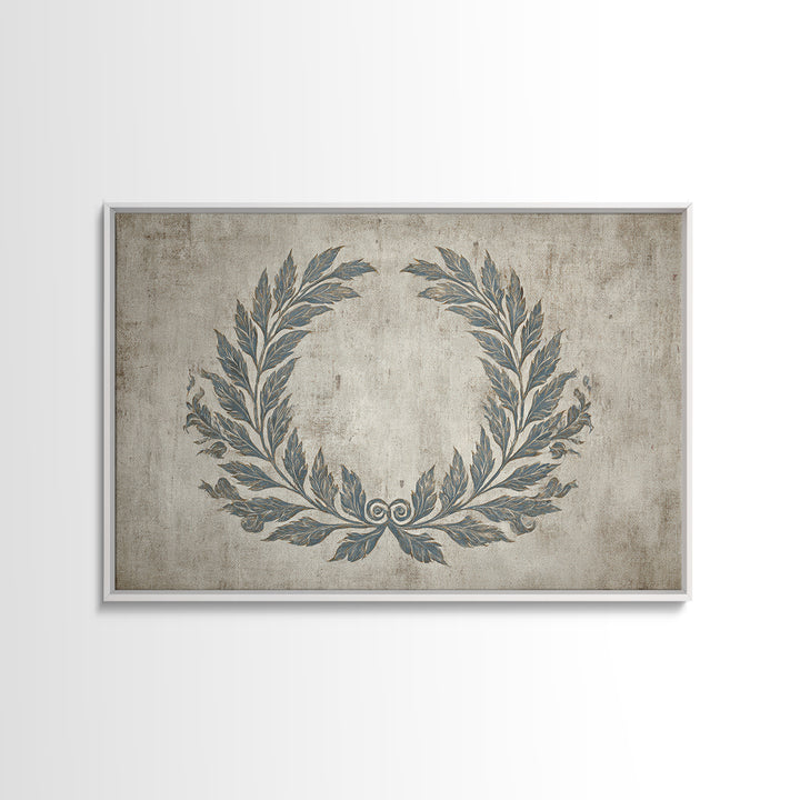 Roman Laurel Wreath Canvas Print, Law Office Art, Teen Girl Room Decor, Office Decor, Fine Art, Counsel, Luxury Decor, LOA-3x2-84