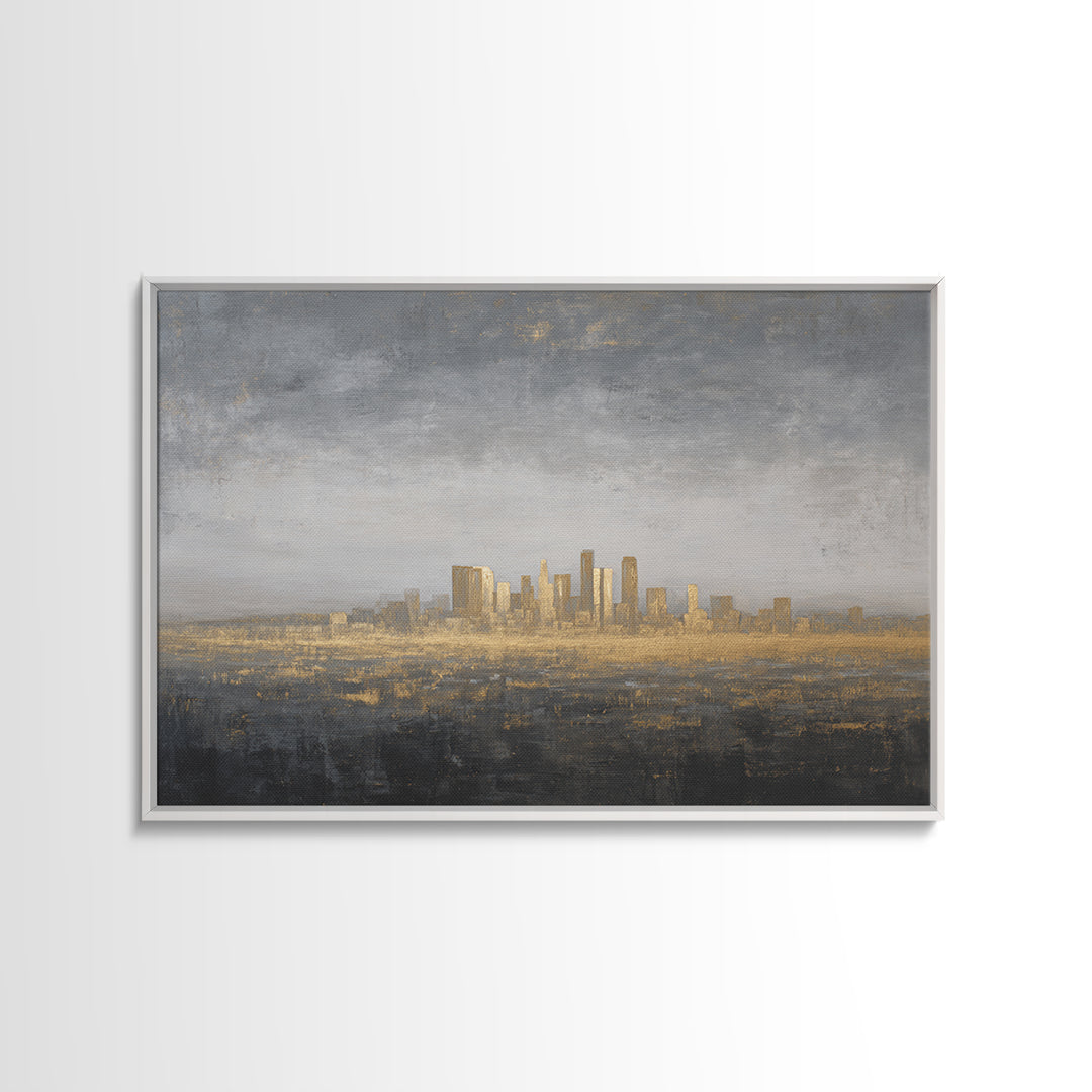 Quiet City Skyline Canvas Print, Law Office Art, Lawyer Sign, Office Decor, Fine Art, Counsel, Art Print, Room Decor, LOA-3x2-88